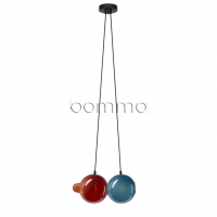 pendulum 2 position dark red & pigeon blue
