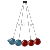 pendulum 5 position pigeon blue & dark red
