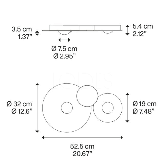 bugia double glossy black - 161059/161060