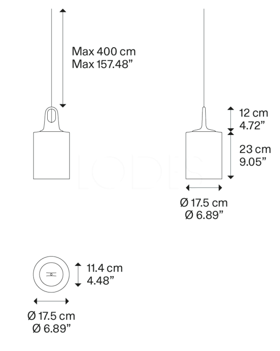 jim cylinder matte white - 169022