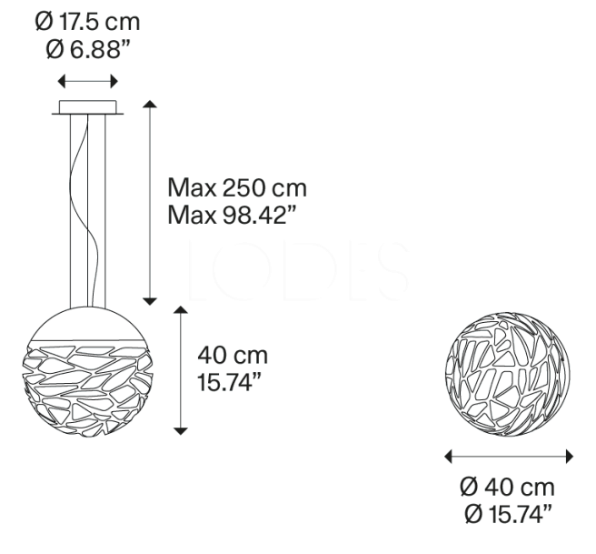 kelly small sphere 40 matte white - 141003